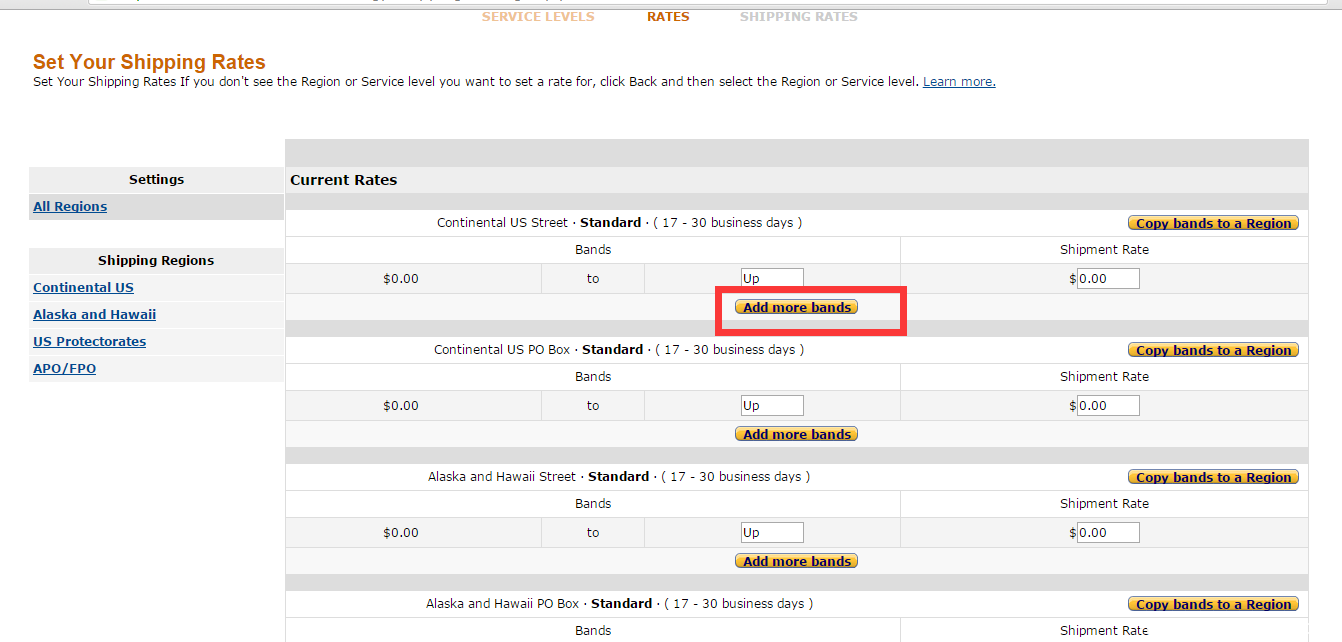 如何设置亚马逊运费-Shipping Setting？